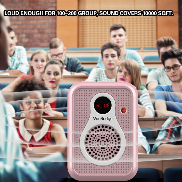 WinBridge S208 With Wired Microphone Headset 1800mAh Rechargeable Bluetooth Speaker - WinBridge