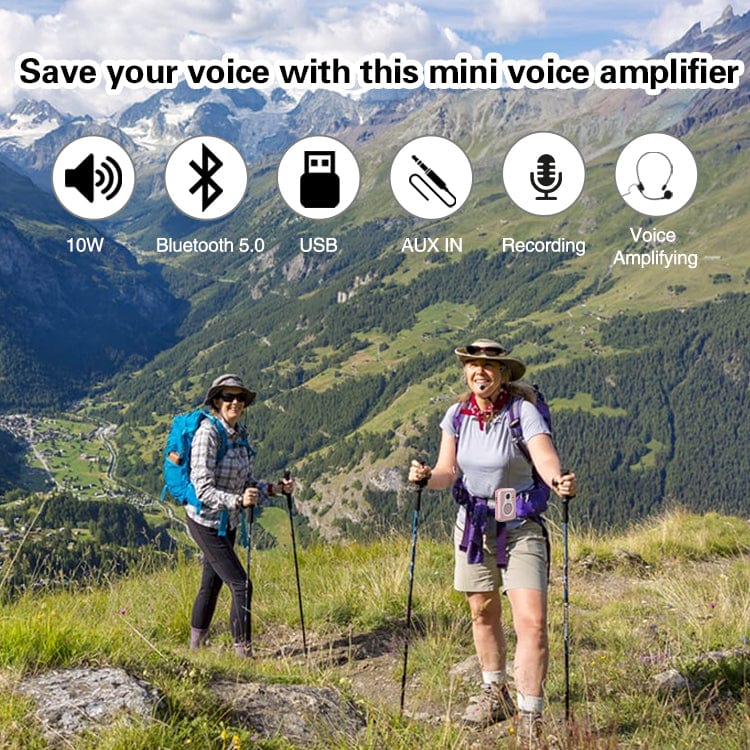 WinBridge S208 With Wired Microphone Headset 1800mAh Rechargeable Bluetooth Speaker - WinBridge