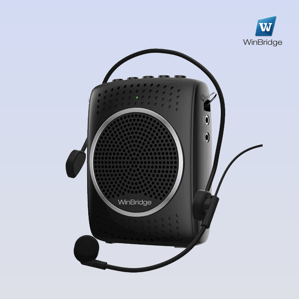 WinBridge S309 Portable Voice Amplifier for Teachers Classroom, with Wired Mic with Mute Button
